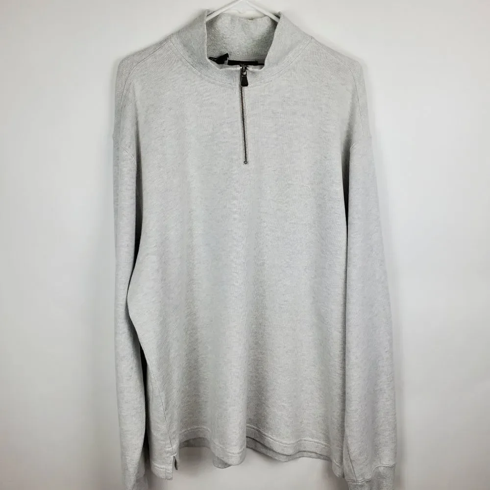RODD & GUNN Merrick Bay 1/4 Zip Sweater Pullover Sweatshirt Mock Neck Ribbed